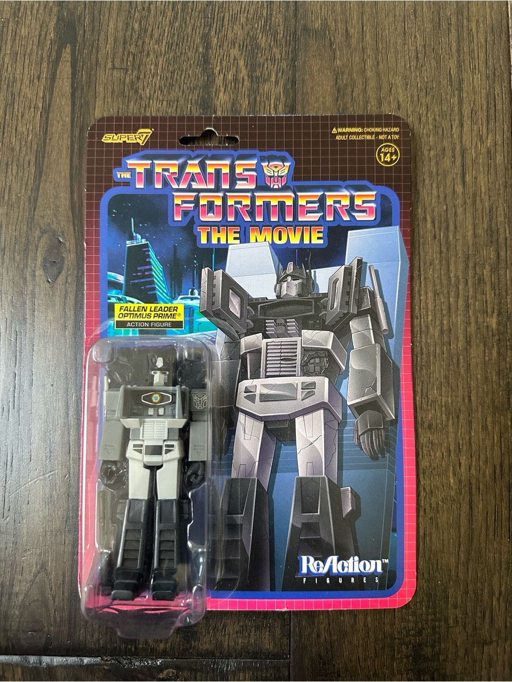 Super7 Transformers The Movie Fallen Leader Optimus Prime Action Figure